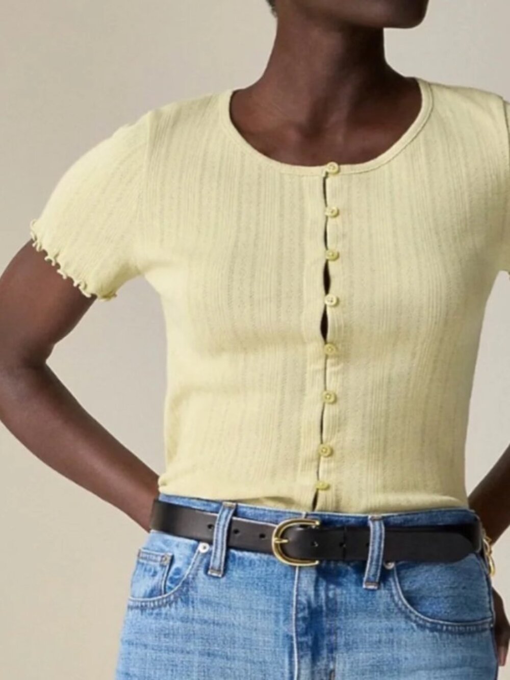 NWT J Crew Pointelle Short-Sleeve Knit Cardigan - Womens Small